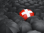 Швейцария. Зонтик с флагом. Скачать иконку.