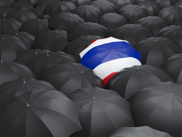 Umbrella with flag. Download flag icon of Thailand at PNG format