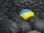 Ukraine. Umbrella with flag. Download icon.