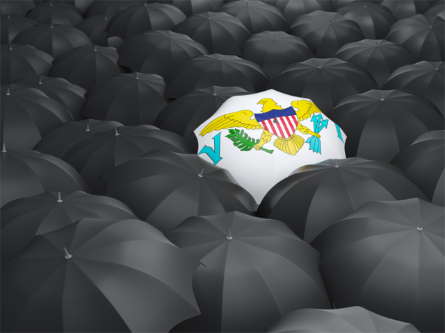 Umbrella with flag. Download flag icon of Virgin Islands of the United States at PNG format