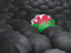 Wales. Umbrella with flag. Download icon.