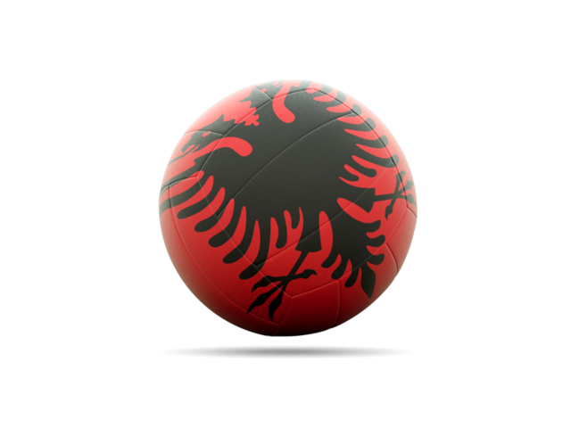 Volleyball icon. Download flag icon of Albania at PNG format