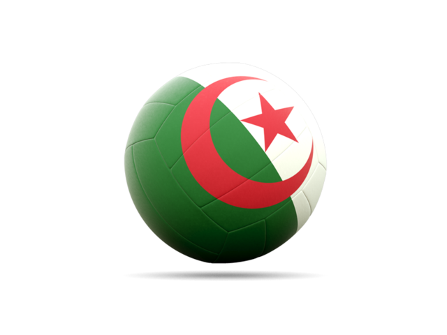 Volleyball icon. Download flag icon of Algeria at PNG format