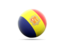 Andorra. Volleyball icon. Download icon.