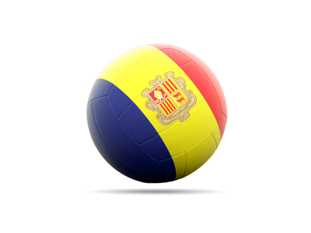 Volleyball icon. Download flag icon of Andorra at PNG format