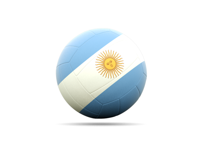 Volleyball icon. Download flag icon of Argentina at PNG format