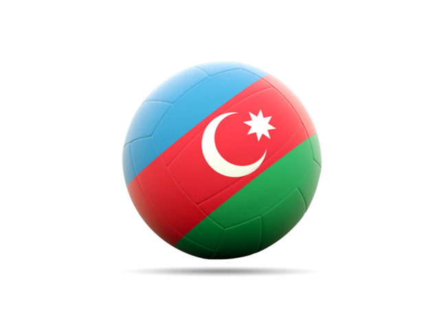 Volleyball icon. Download flag icon of Azerbaijan at PNG format