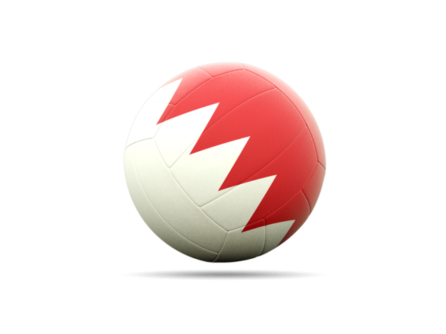 Volleyball icon. Download flag icon of Bahrain at PNG format