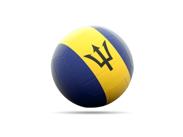 Volleyball icon. Download flag icon of Barbados at PNG format