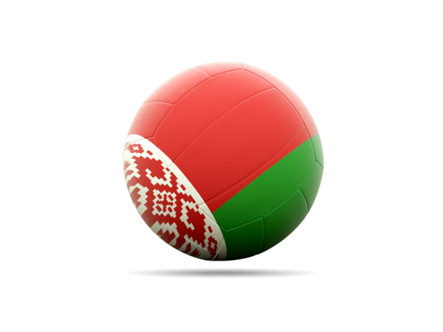 Volleyball icon. Download flag icon of Belarus at PNG format
