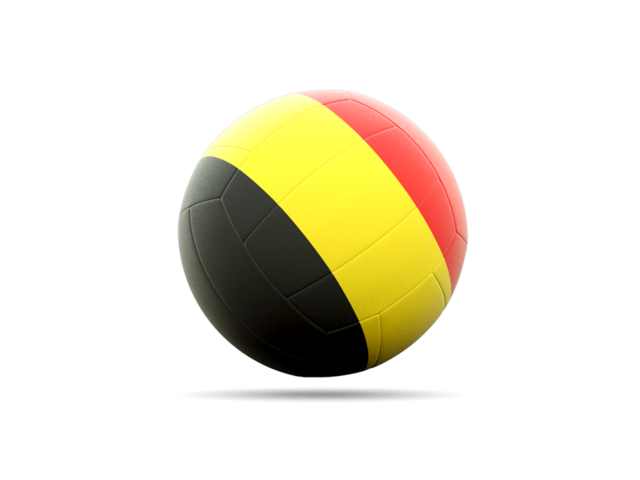 Volleyball icon. Download flag icon of Belgium at PNG format