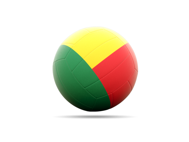 Volleyball icon. Download flag icon of Benin at PNG format