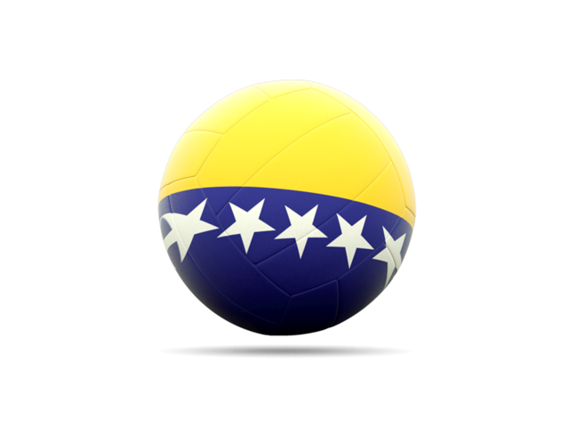 Volleyball icon. Download flag icon of Bosnia and Herzegovina at PNG format