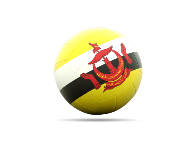 Volleyball icon. Download flag icon of Brunei at PNG format