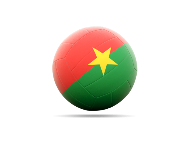 Volleyball icon. Download flag icon of Burkina Faso at PNG format