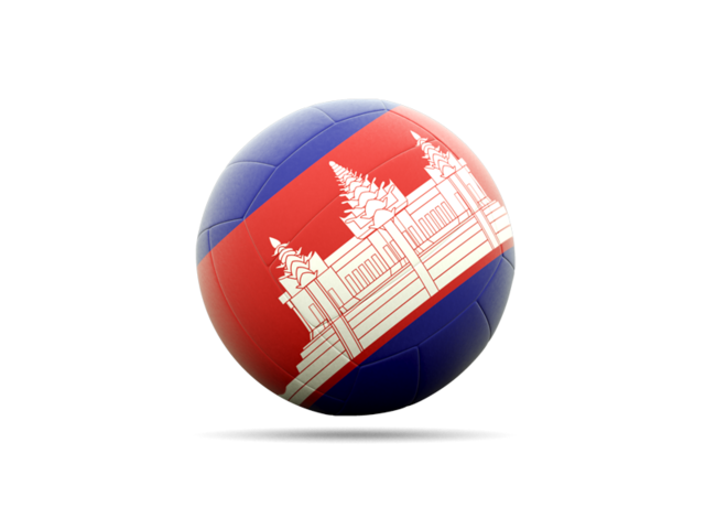Volleyball icon. Download flag icon of Cambodia at PNG format