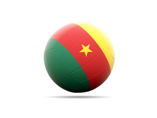Volleyball icon. Download flag icon of Cameroon at PNG format