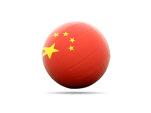 Volleyball icon. Download flag icon of China at PNG format