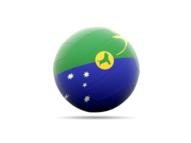 Volleyball icon. Download flag icon of Christmas Island at PNG format