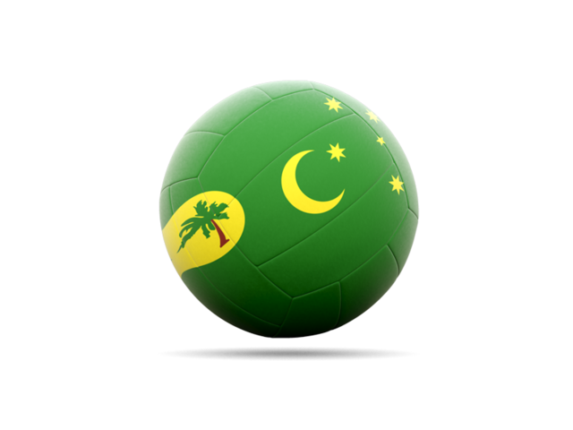 Volleyball icon. Download flag icon of Cocos Islands at PNG format
