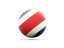 Costa Rica. Volleyball icon. Download icon.