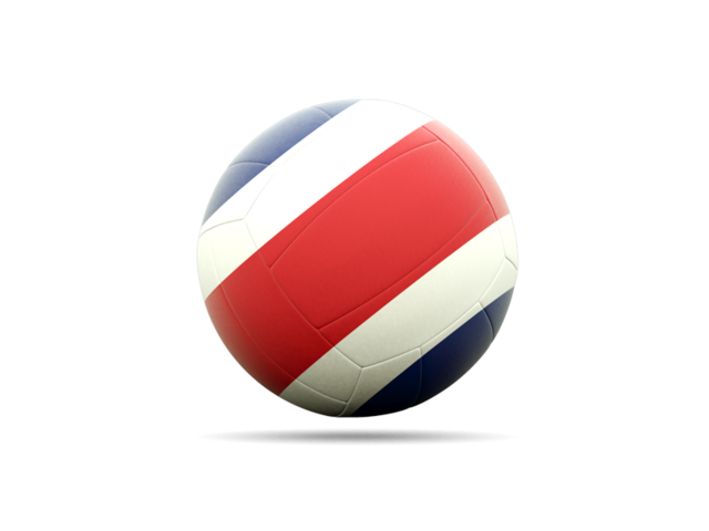 Volleyball icon. Download flag icon of Costa Rica at PNG format