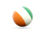 Cote d'Ivoire. Volleyball icon. Download icon.