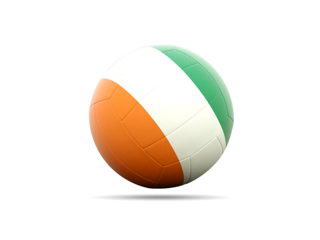 Volleyball icon. Download flag icon of Cote d'Ivoire at PNG format