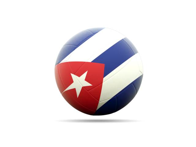 Volleyball icon. Download flag icon of Cuba at PNG format