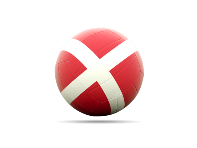 Volleyball icon. Download flag icon of Denmark at PNG format