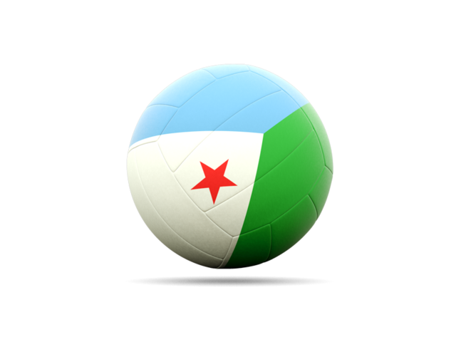 Volleyball icon. Download flag icon of Djibouti at PNG format