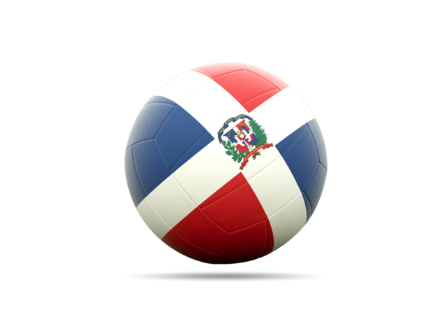 Volleyball icon. Download flag icon of Dominican Republic at PNG format