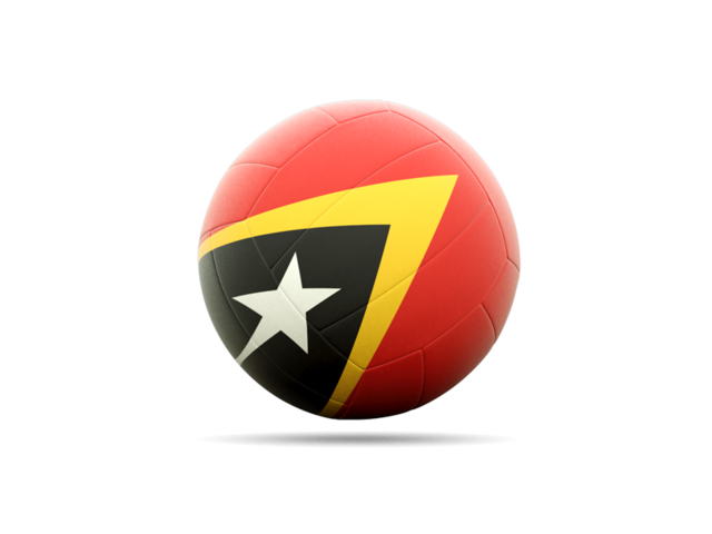 Volleyball icon. Download flag icon of East Timor at PNG format