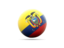 Ecuador. Volleyball icon. Download icon.