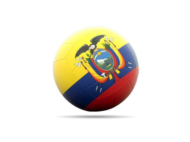Volleyball icon. Download flag icon of Ecuador at PNG format