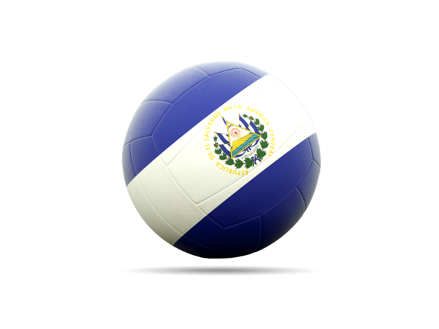 Volleyball icon. Download flag icon of El Salvador at PNG format