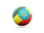 Ethiopia. Volleyball icon. Download icon.