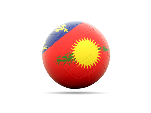 Volleyball icon. Download flag icon of Guadeloupe at PNG format