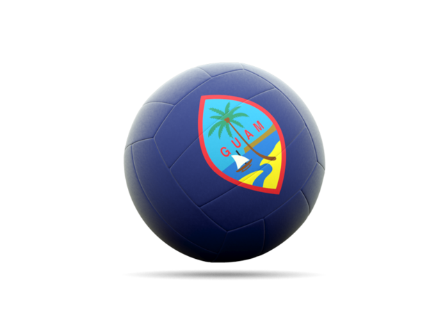 Volleyball icon. Download flag icon of Guam at PNG format