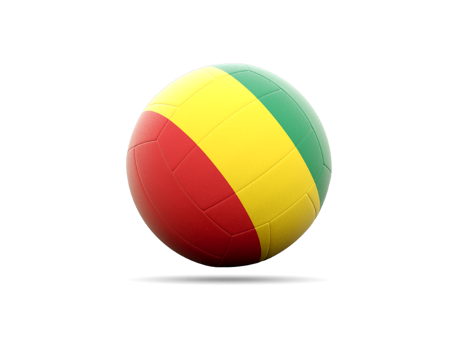 Volleyball icon. Download flag icon of Guinea at PNG format