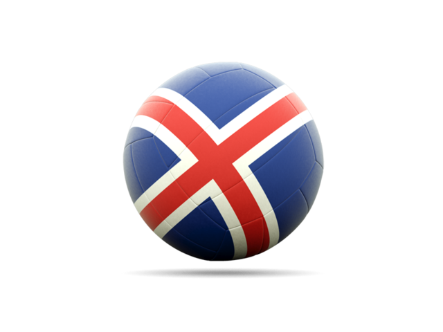 Volleyball icon. Download flag icon of Iceland at PNG format