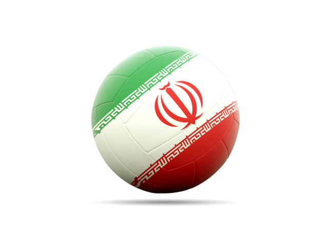 Volleyball icon. Download flag icon of Iran at PNG format