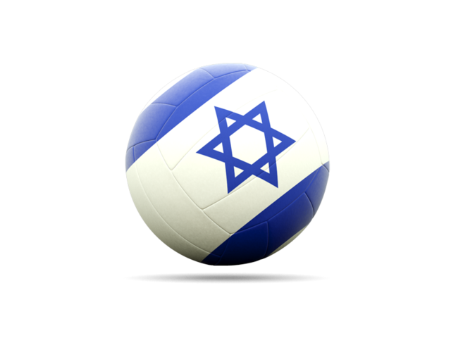 Volleyball icon. Download flag icon of Israel at PNG format