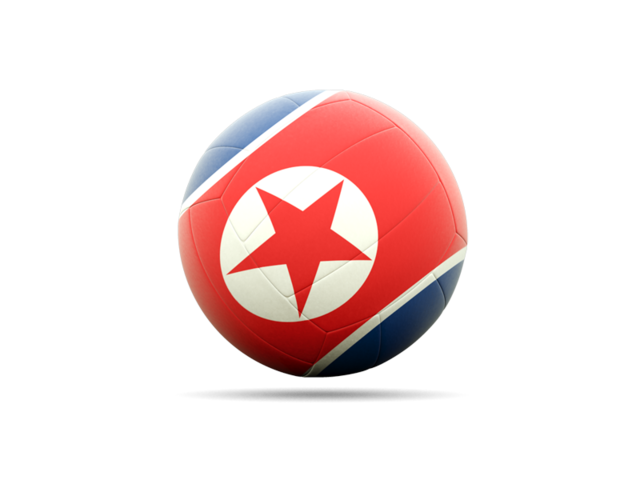 Волебольная иконка. Скачать флаг. Северная Корея