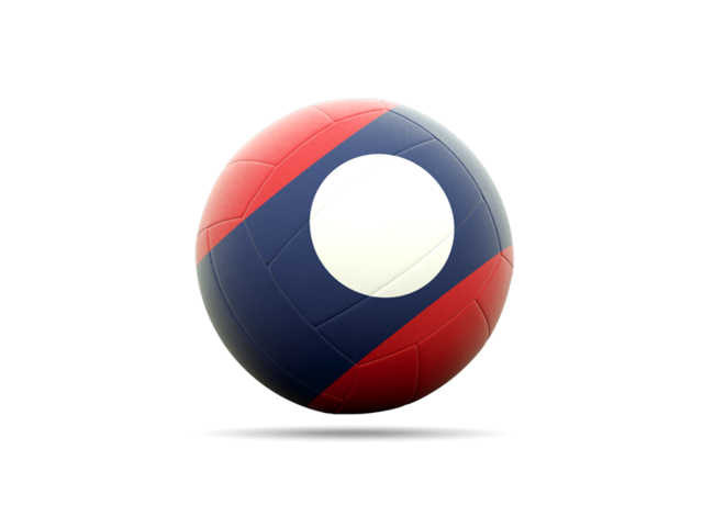 Volleyball icon. Download flag icon of Laos at PNG format