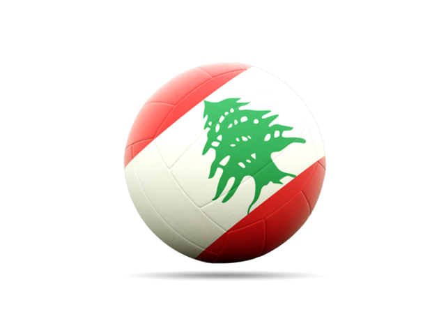 Volleyball icon. Download flag icon of Lebanon at PNG format