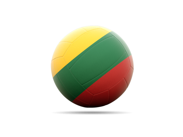 Volleyball icon. Download flag icon of Lithuania at PNG format