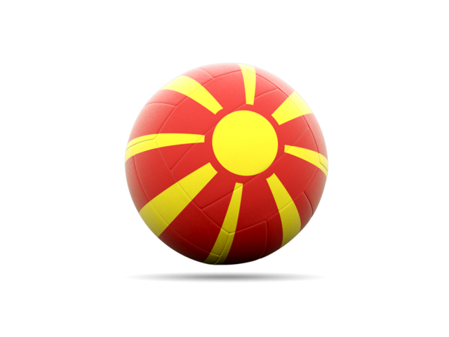 Volleyball icon. Download flag icon of Macedonia at PNG format