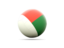 Madagascar. Volleyball icon. Download icon.