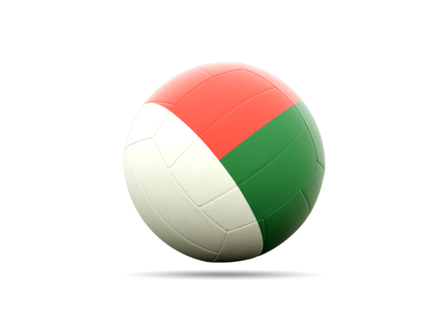 Volleyball icon. Download flag icon of Madagascar at PNG format